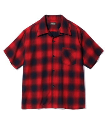 2024ǯ514 / Lot No. SC39297 / RAYON OMBRE CHECK OPEN SHIRT