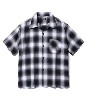 Lot No. SC39297 / RAYON OMBRE CHECK OPEN SHIRT