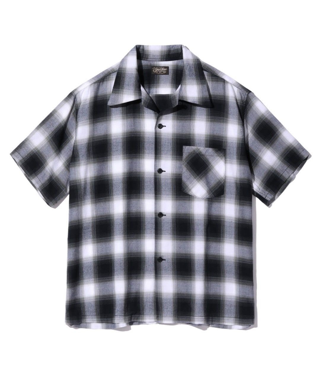 Lot No. SC39297 / RAYON OMBRE CHECK OPEN SHIRT