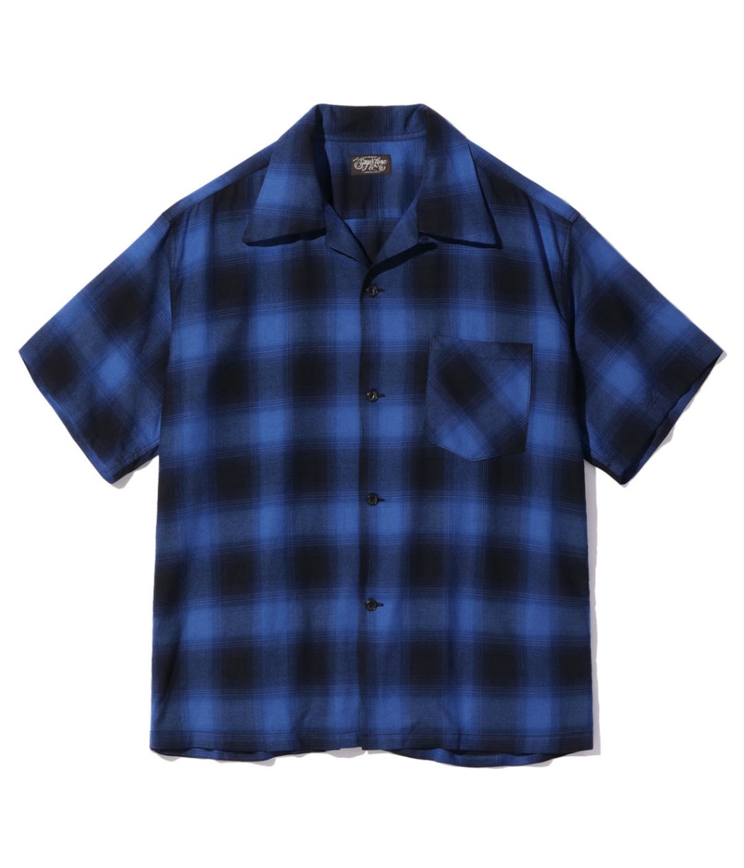 Lot No. SC39297 / RAYON OMBRE CHECK OPEN SHIRT