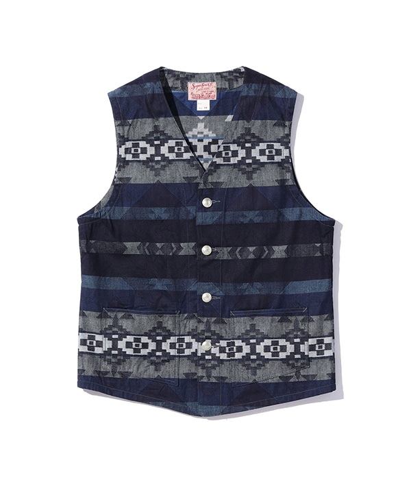 Lot No. SC15502 / NATIVE AMERICAN COTTON JACQUARD VEST
