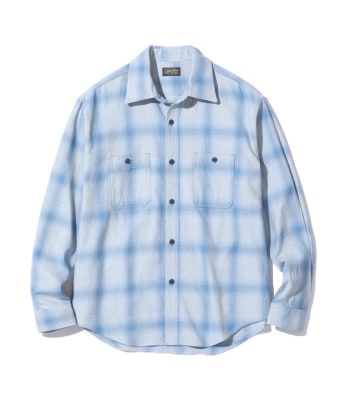 Lot No. SC29294 / INDIGO OMBRE CHECK WORK SHIRT