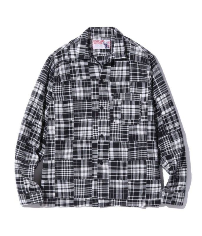 Lot No. SC29257 / INDIA MADRAS CHECK PATCHWORK OPEN SHIRT