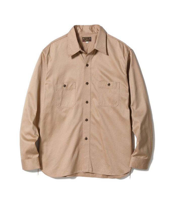 Lot No. BR29390 / HERRINGBONE WORK SHIRTS (LONG SLEEVE)