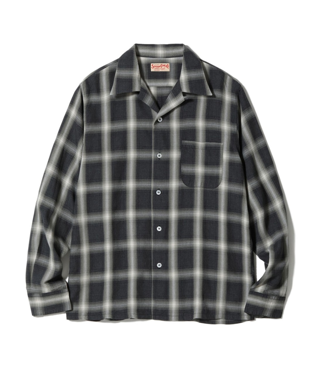 Lot No. SC29377 / RAYON COVERT CHECK OPEN SHIRT