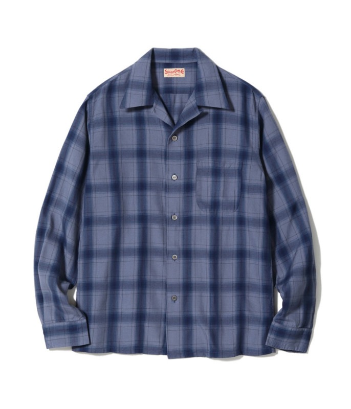 Lot No. SC29377 / RAYON COVERT CHECK OPEN SHIRT