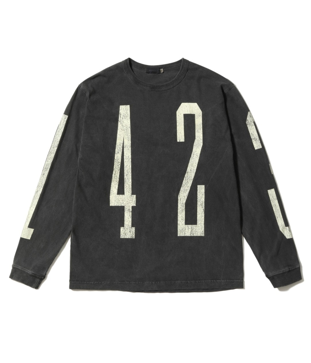 Lot No. MO69340 / MODUCT PIGMENT DYED ��UNLUCKY NUMBER�� T-SHIRT (LONG SLEEVE)