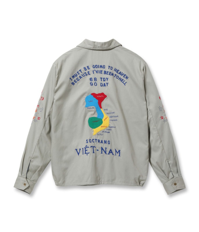 Lot No. TT15546 / Late 1960s Style Cotton Vietnam Jacket VIETNAM MAP