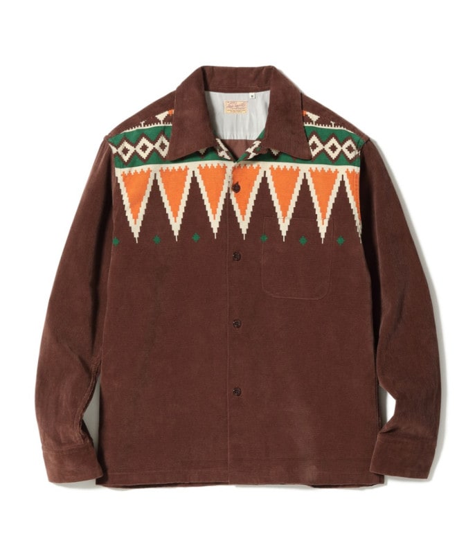 Lot No. SE29384 / Mid 1950s Style Corduroy Sports Shirt ��GUATEMALA��