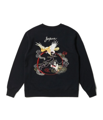 Lot No. TT69472 / SUKA CREW SWEAT EMBROIDERED JAPAN MAP