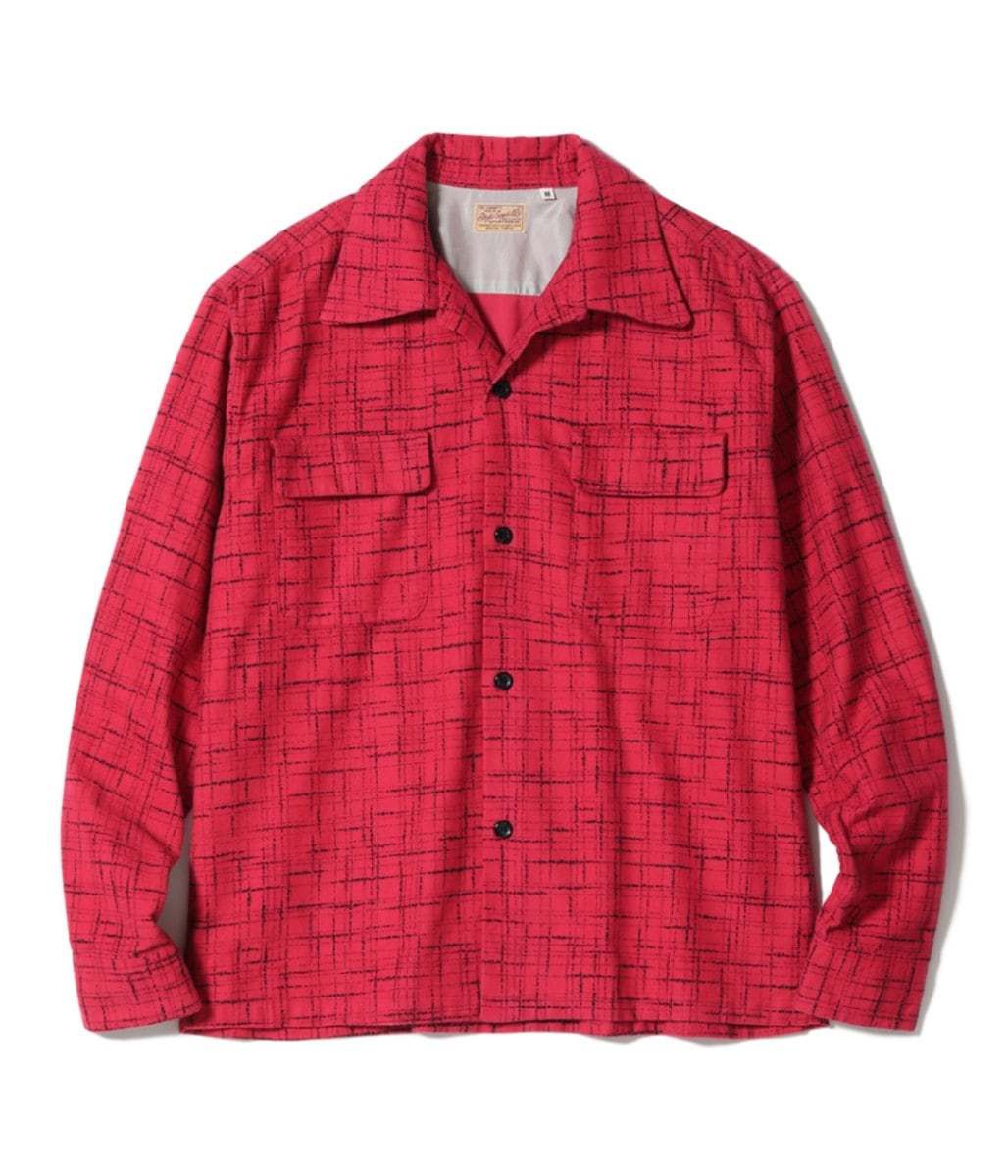Lot No. SE29379 / Mid 1950s Style Flannel Sports Shirt SPLASH