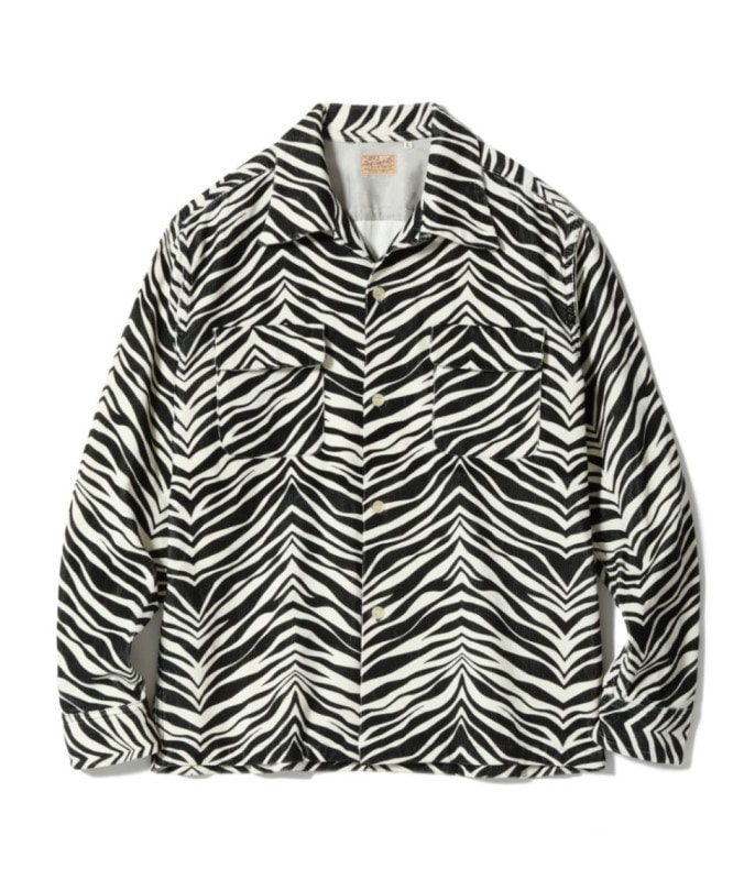 Lot No. SE29381 / Mid 1950s Style Corduroy Sports Shirt ��ZEBRA��