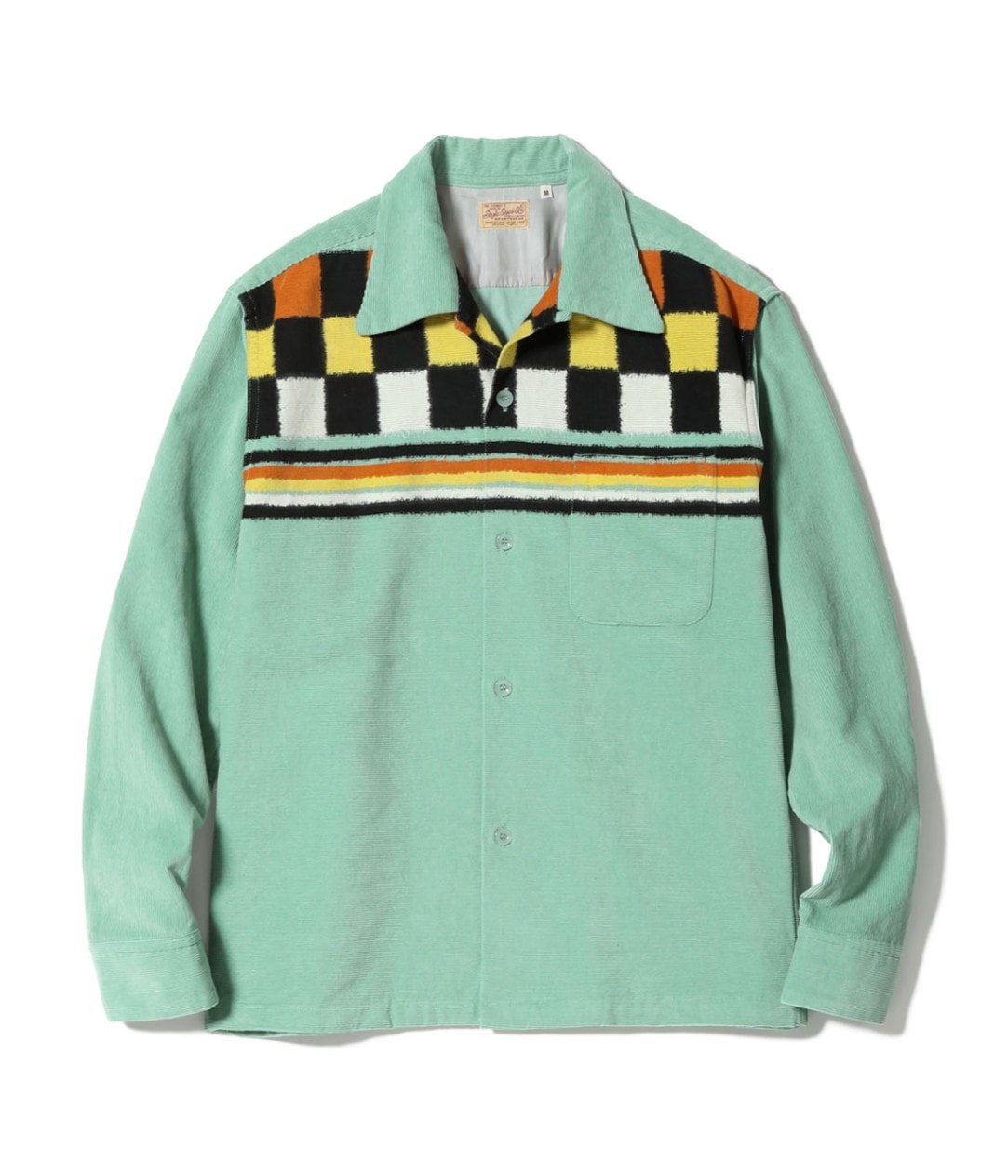 Lot No. SE29382 / Mid 1950s - Late 1950s Style Corduroy Sports Shirt ��SQUARE & STRIPE��