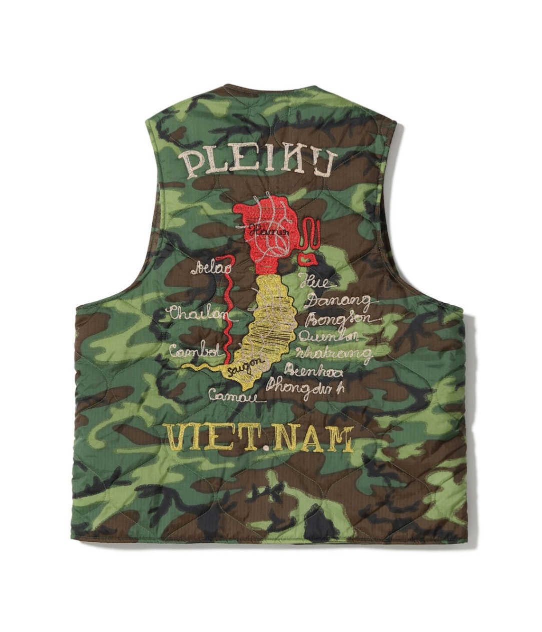 Lot No. TT15634 / Late 1960s Style Vietnam Liner Vest PLEIKU
