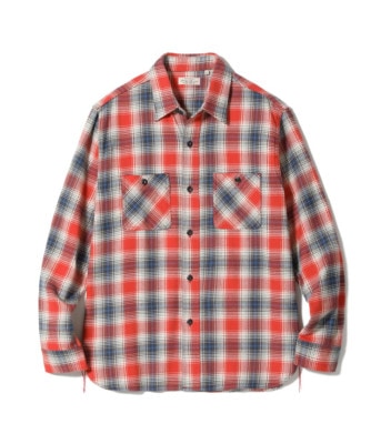 Lot No. SC29365 / FICTION ROMANCE TWILL CHECK WORK SHIRTS