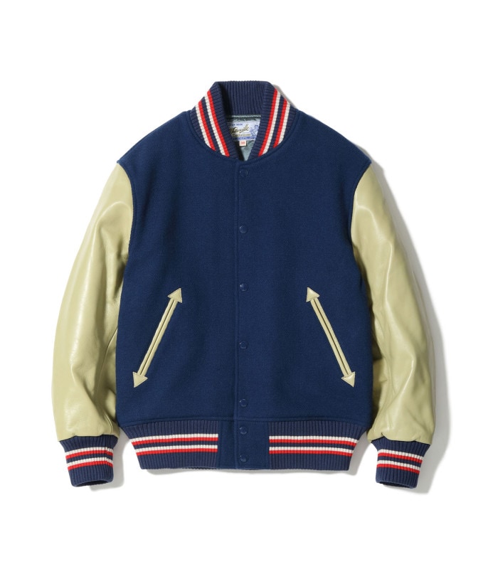 Lot No. WV15606 / 30oz. WOOL MELTON AWARD JACKET SOLID