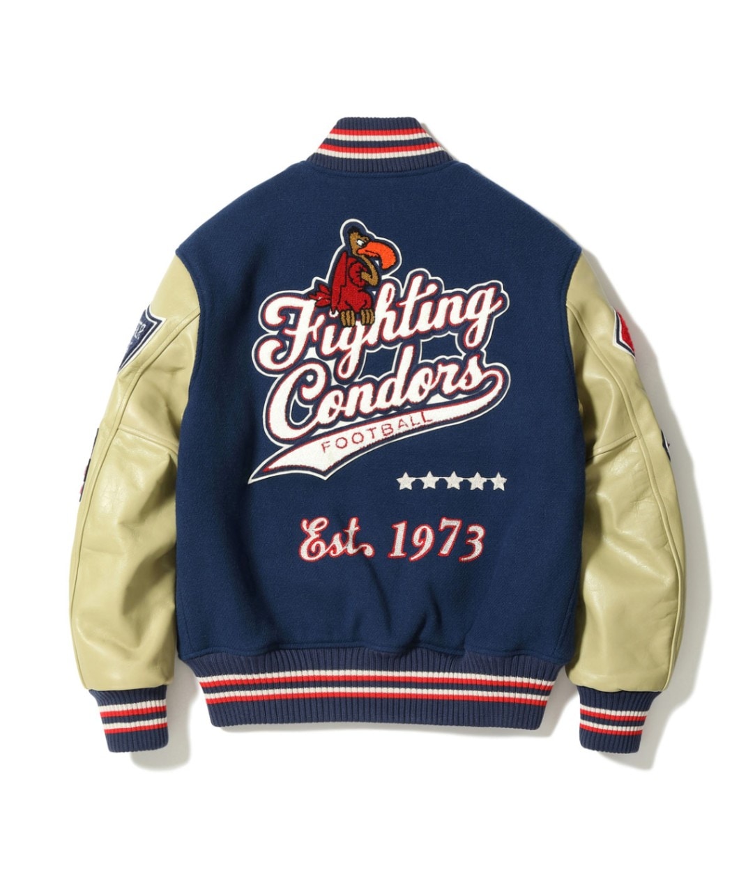 Lot No. WV15603-128 / 30oz. WOOL MELTON AWARD JACKET FIGHTING CONDORS (NAVY)