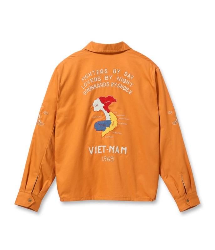 Lot No. TT15684 / Late 1960s Style Cotton Vietnam Jacket ��VIETNAM MAP��