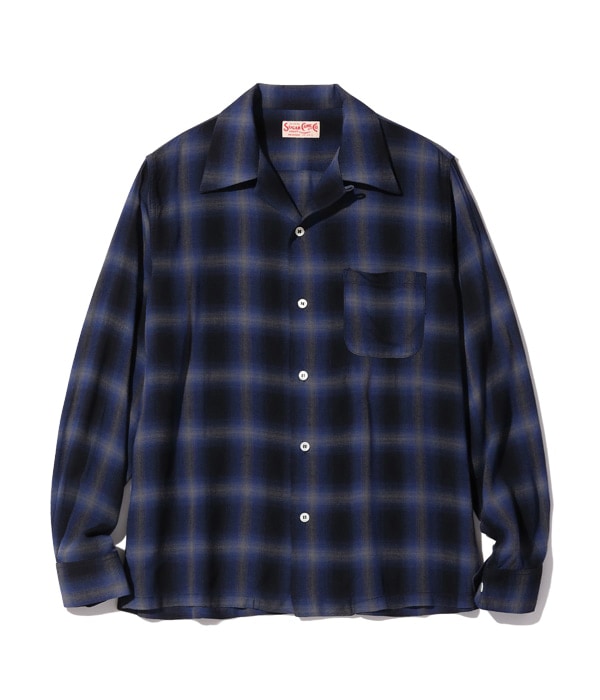 Lot No. SC29120 / RAYON OMBRE CHECK OPEN SHIRT