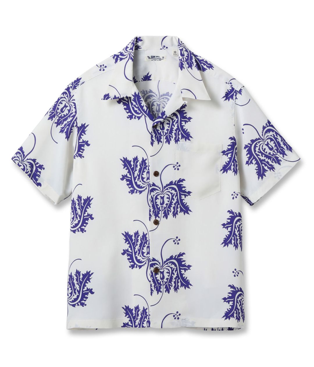 Lot No. SS39412 / RAYON HAWAIIAN SHIRT CORAL HIBISCUS