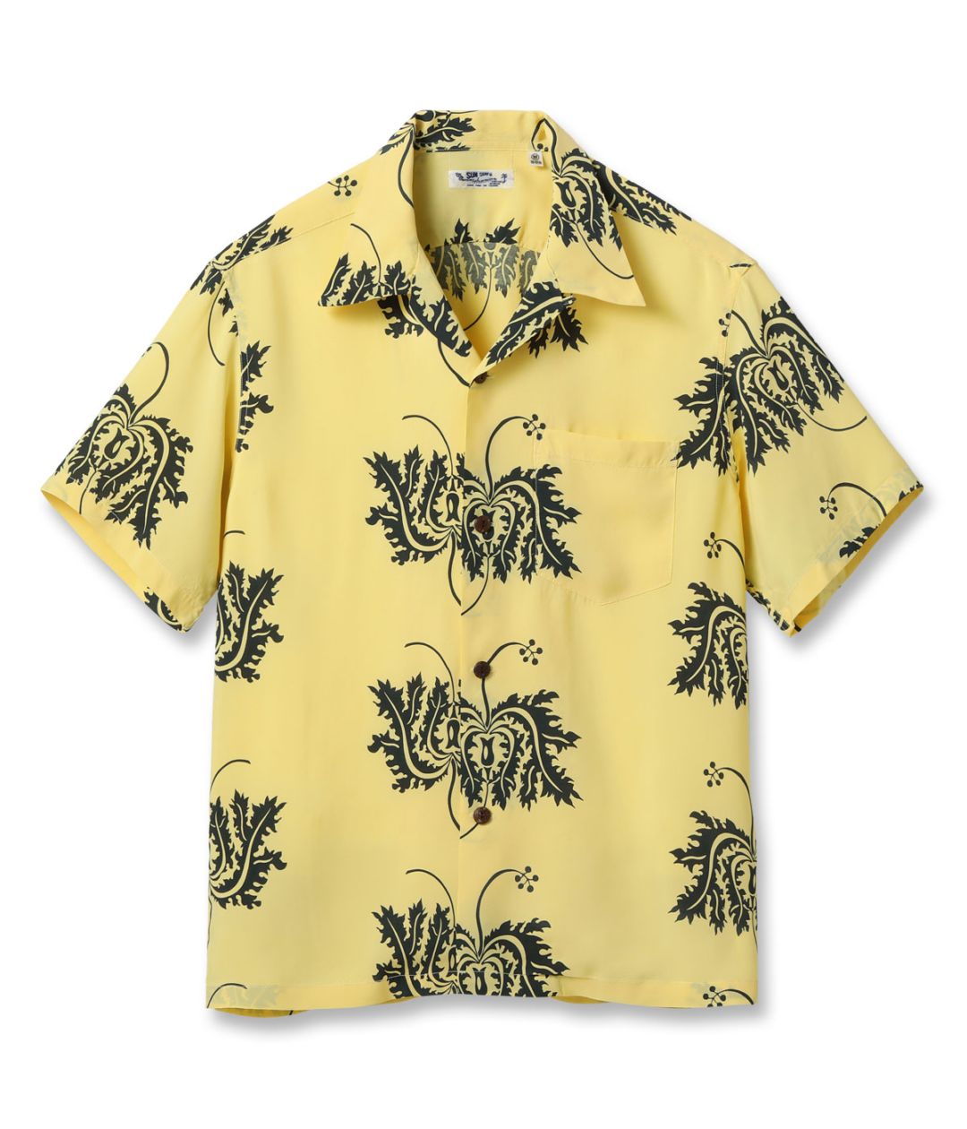 Lot No. SS39412 / RAYON HAWAIIAN SHIRT CORAL HIBISCUS