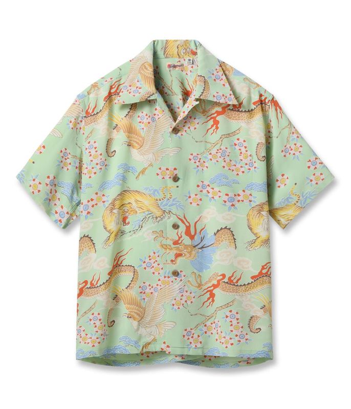 Lot No. SS39414 / RAYON HAWAIIAN SHIRT ��THE TRIANGULAR FIGHT��