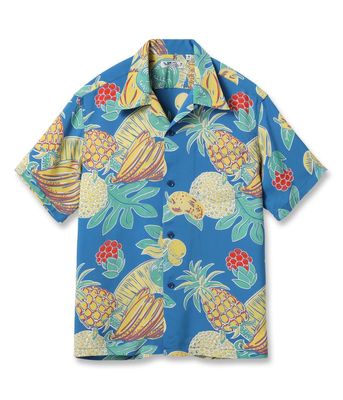 Lot No. SS39415 / RAYON HAWAIIAN SHIRT TROPICAL FRUITS