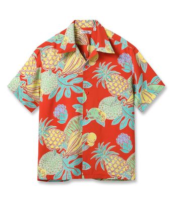 Lot No. SS39415 / RAYON HAWAIIAN SHIRT TROPICAL FRUITS