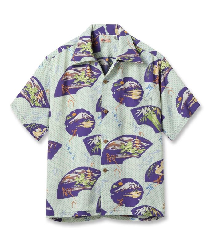 Lot No. SS39418 / RAYON HAWAIIAN SHIRT ��JAPANESE TRADITION��