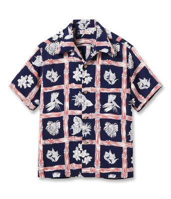 Lot No. SS39419 / RAYON HAWAIIAN SHIRT ISLAND PLANTS