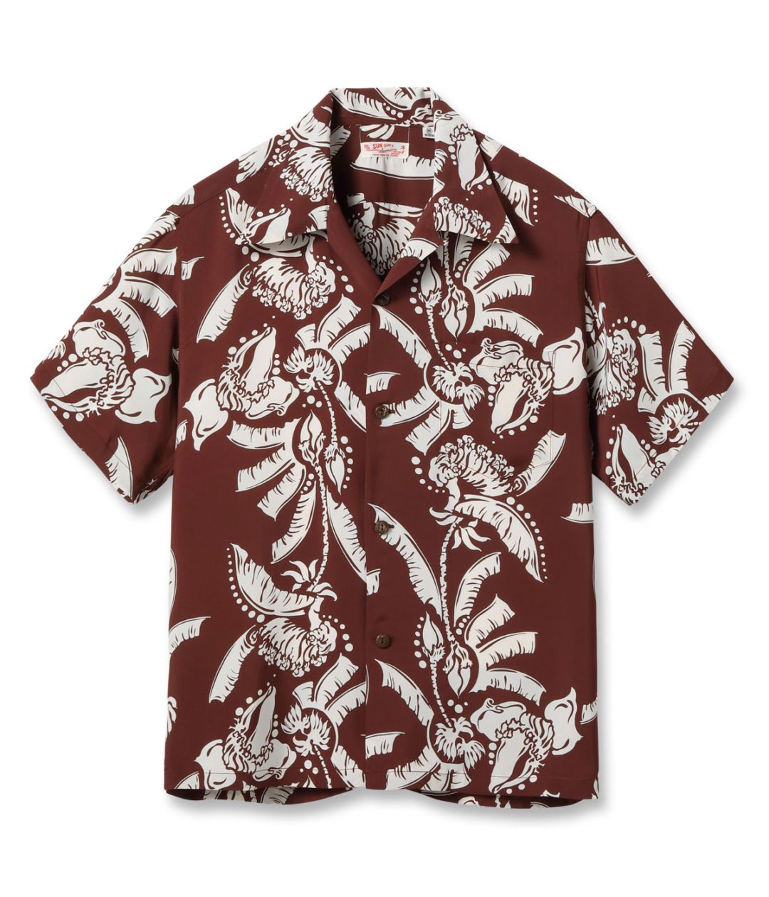 Lot No. SS39421 / RAYON HAWAIIAN SHIRT HONEYSUCKLE