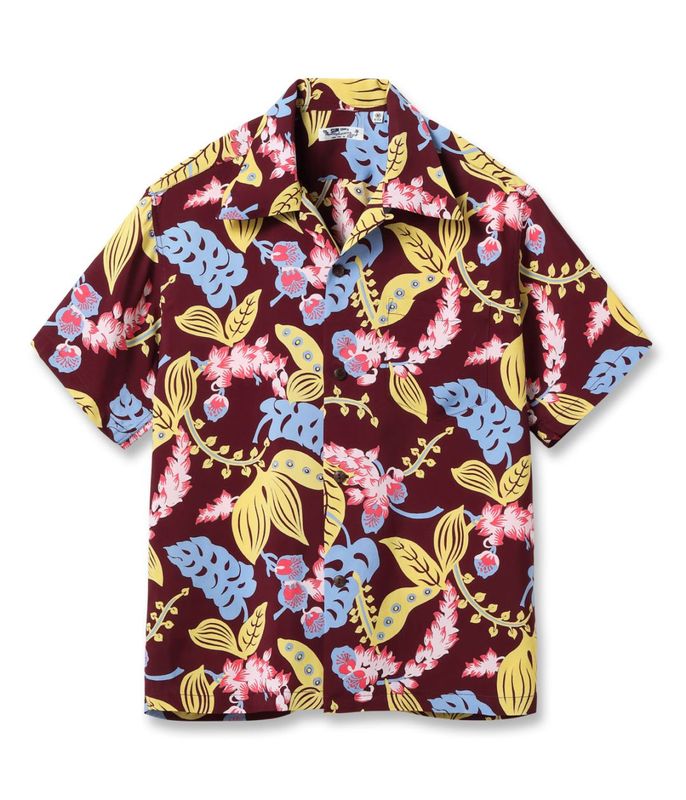 Lot No. SS39423 / RAYON HAWAIIAN SHIRT ��SHELL GINGER��