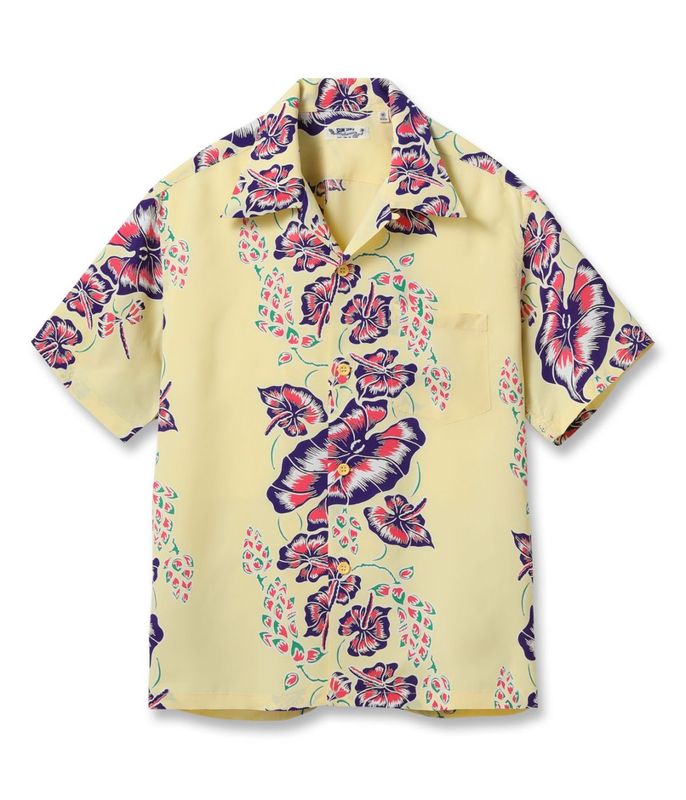 Lot No. SS39425 / RAYON HAWAIIAN SHIRT ��ISLAND FLOWER CHAIN��