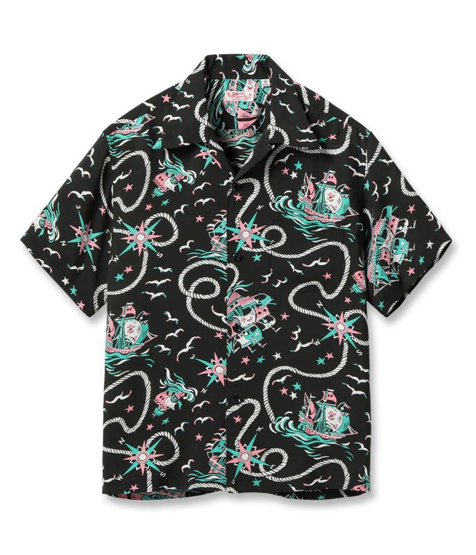 Lot No. SS39429 / RAYON HAWAIIAN SHIRT AGE OF DISCOVERY