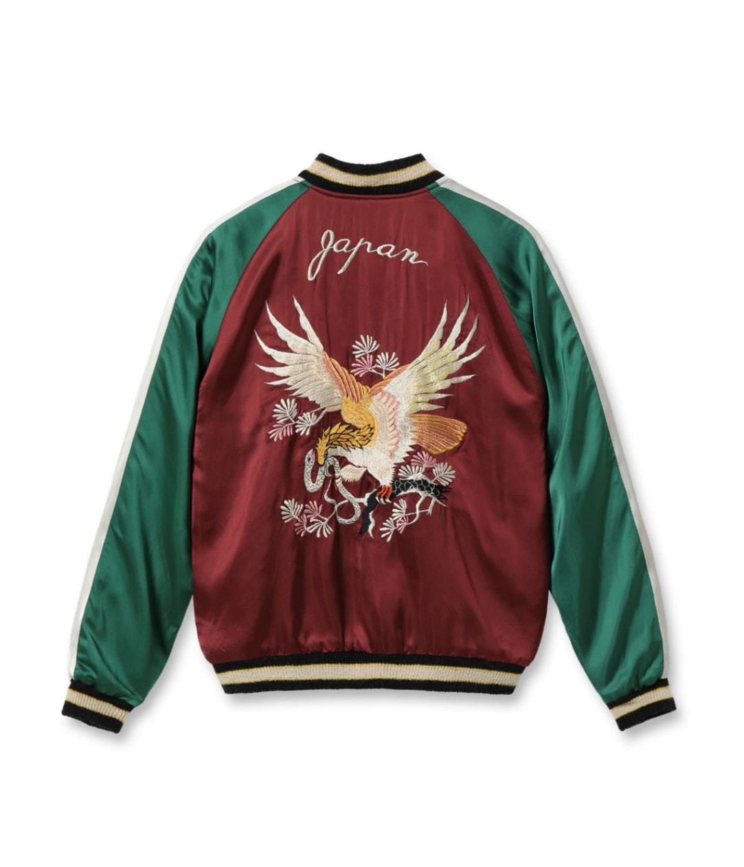 Lot No. TT15713-119 / Early 1950s Style Acetate Souvenir Jacket KOSHO & CO. Special Edition PIT VIPER  EAGLE & SNAKE (Reversible Side)