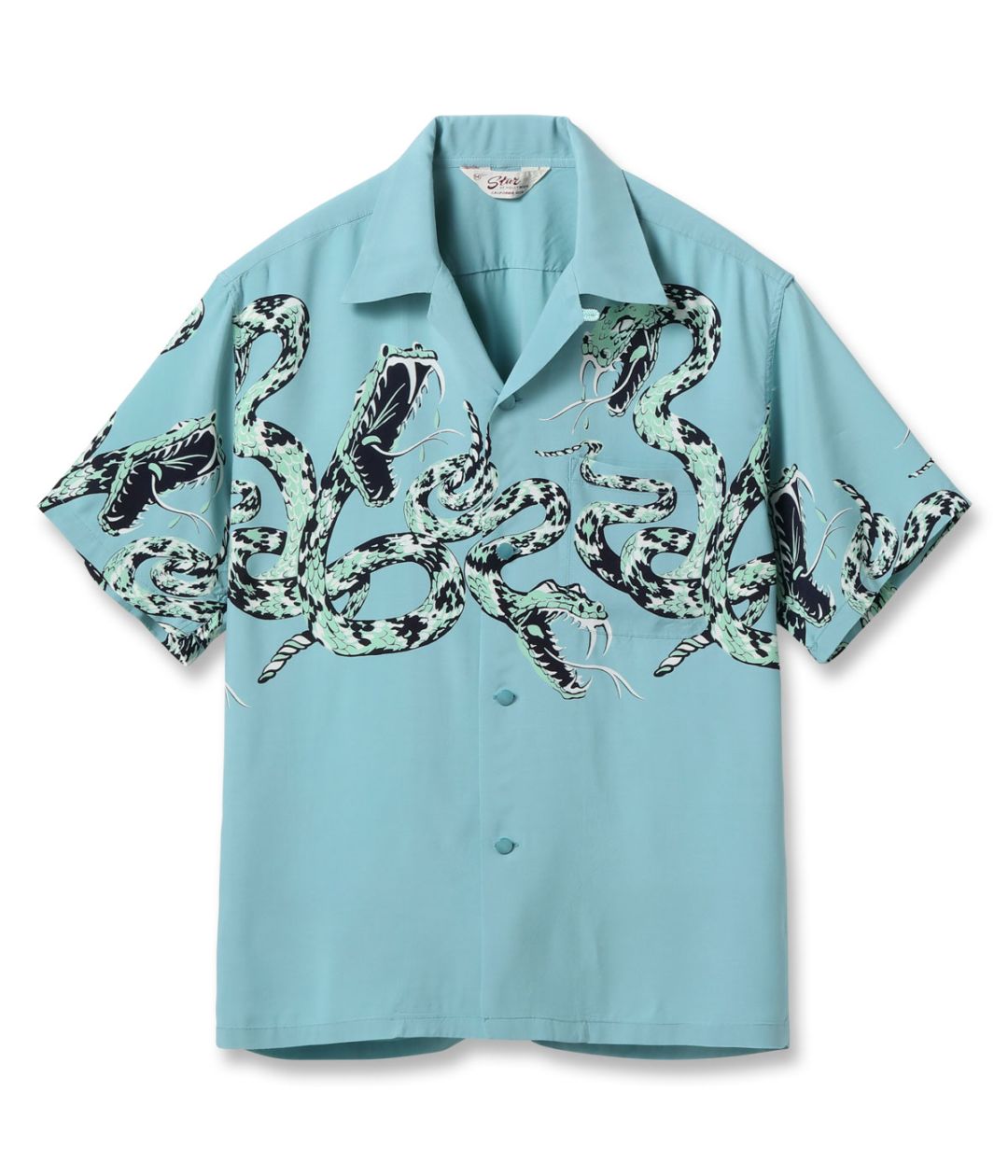 Lot No. SH39486 / HIGH DENSITY RAYON OPEN SHIRT RATTLE SNAKE
