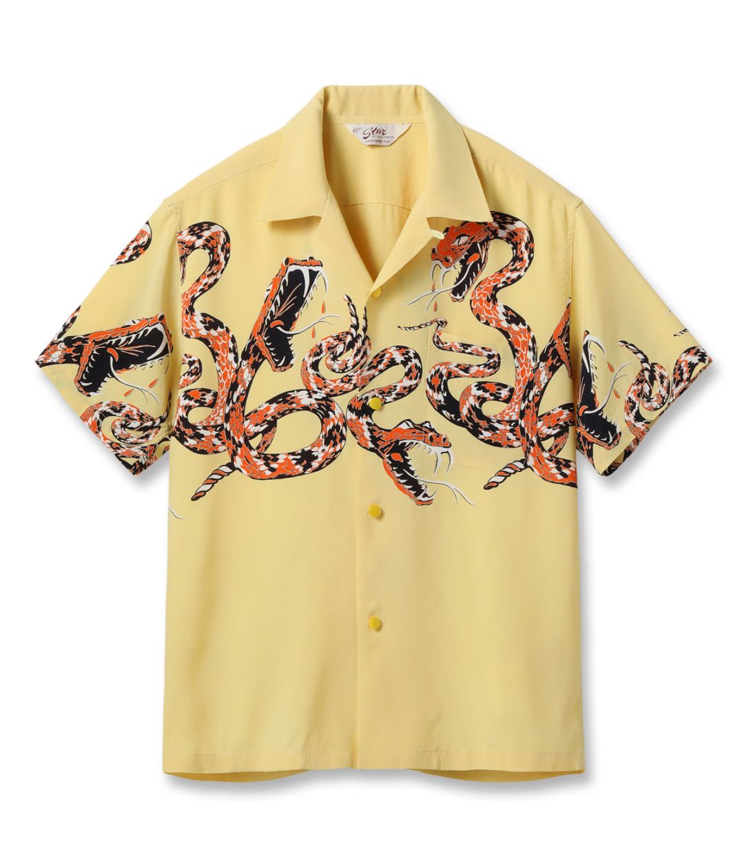 Lot No. SH39486 / HIGH DENSITY RAYON OPEN SHIRT RATTLE SNAKE