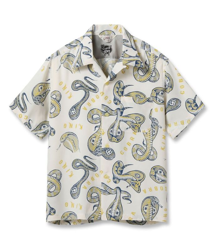 Lot No. SH39488 / HIGH DENSITY RAYON OPEN SHIRT KING COBRA by VINCE RAY