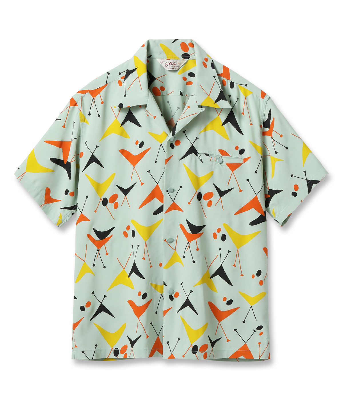 Lot No. SH39492 / HIGH DENSITY RAYON OPEN SHIRT ATOMIC