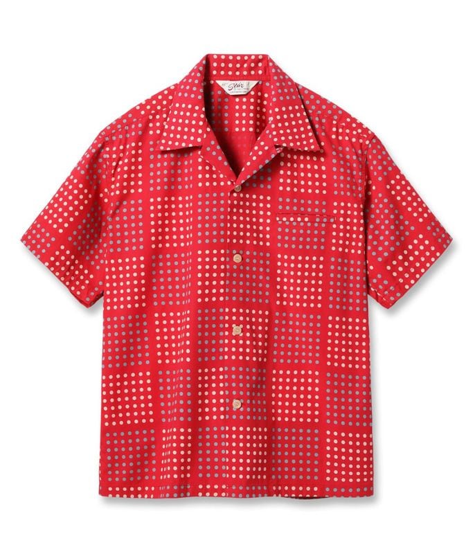 Lot No. SH39495 / TYPEWRITER COTTON OPEN SHIRT ��POLKA DOT��