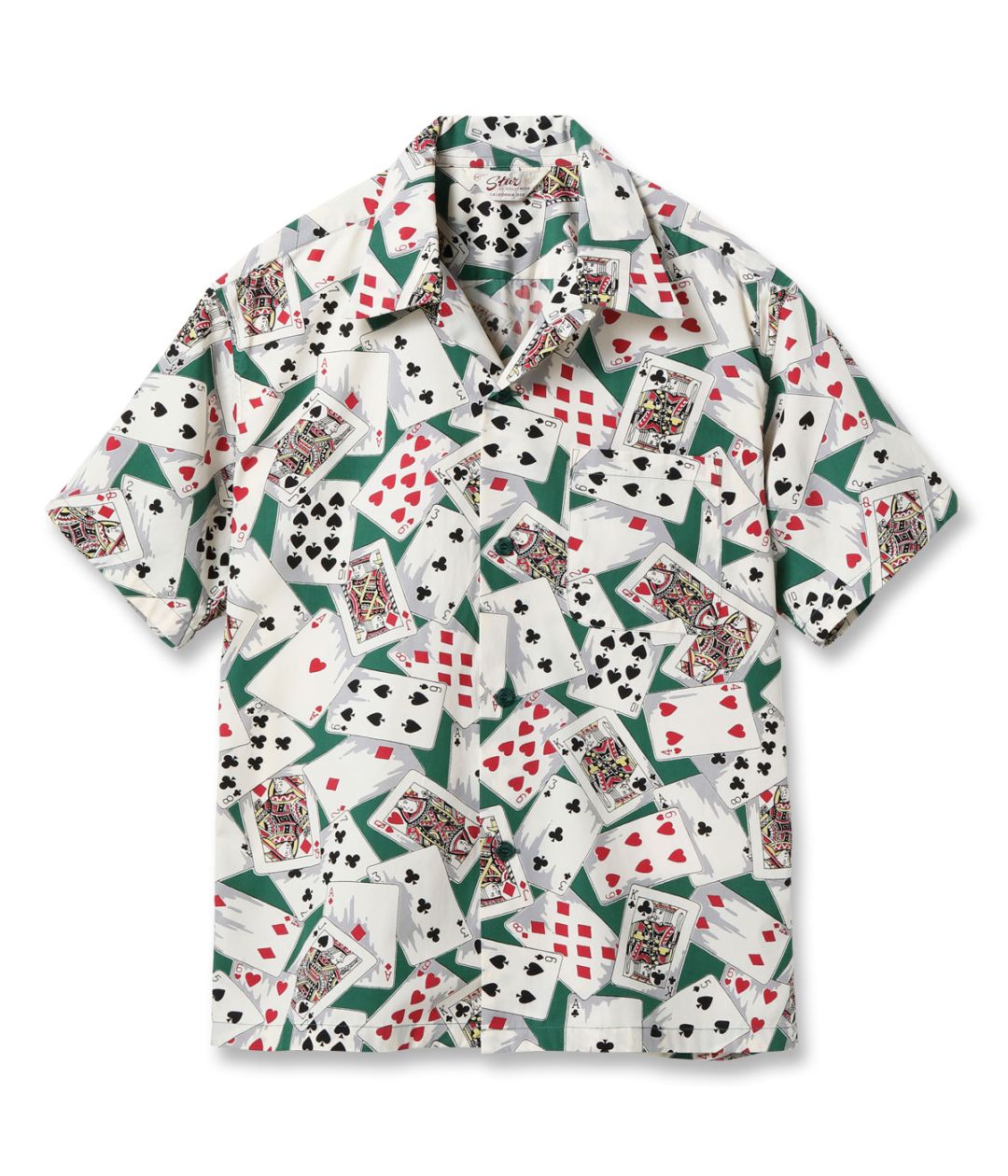 Lot No. SH39496 / TYPEWRITER COTTON OPEN SHIRT PLAYING CARDS