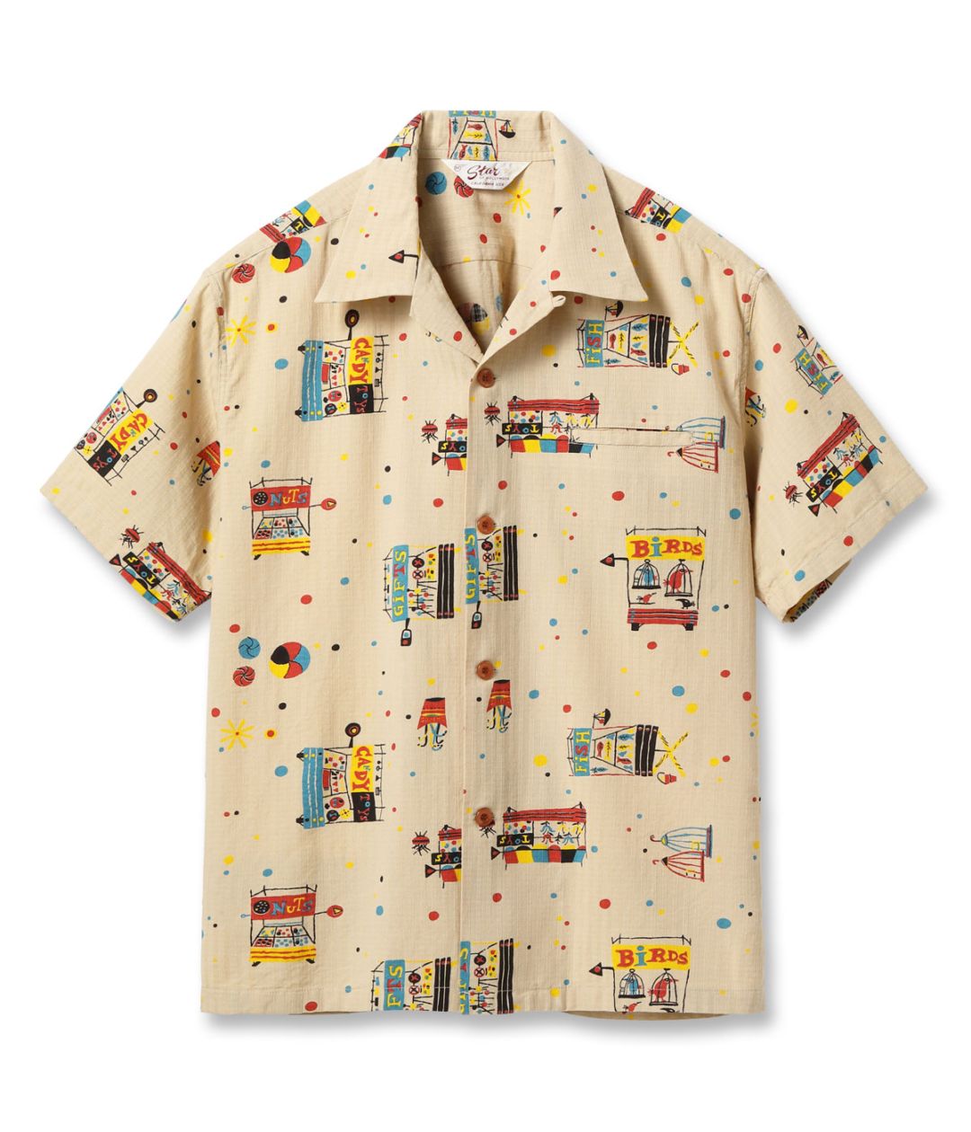 Lot No. SH39497 / DOBBY COTTON OPEN SHIRT STREET STALL