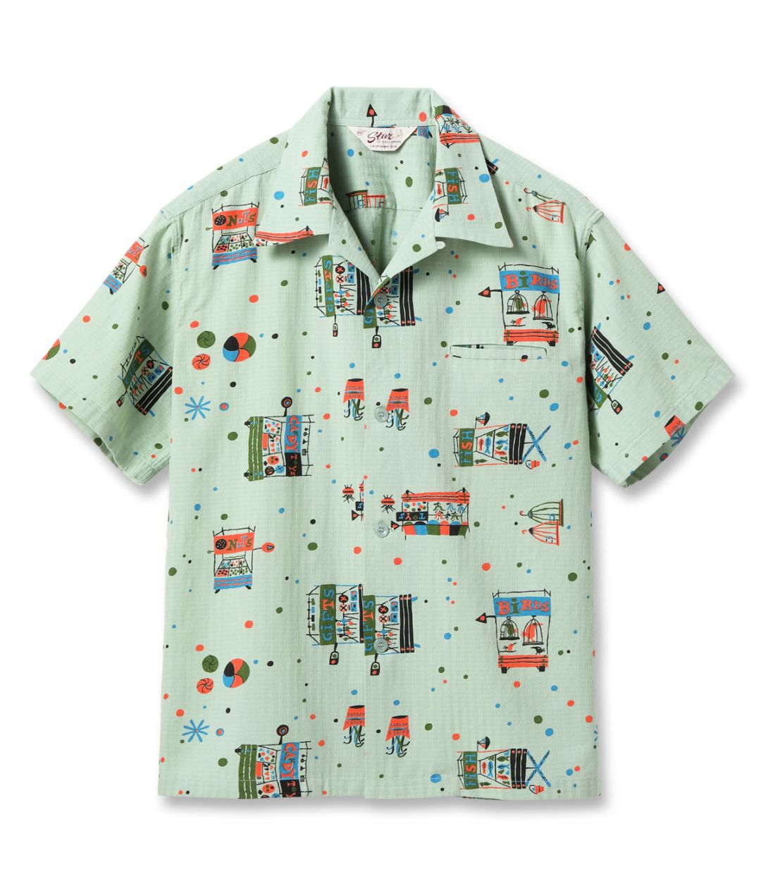 Lot No. SH39497 / DOBBY COTTON OPEN SHIRT STREET STALL