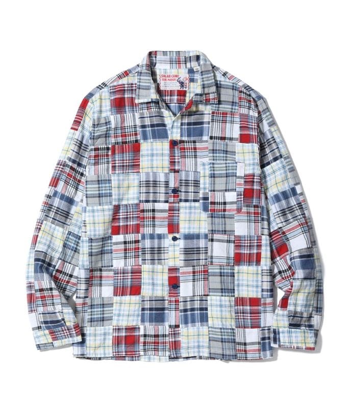 Lot No. SC29514 / INDIA MADRAS CHECK PATCHWORK OPEN SHIRT