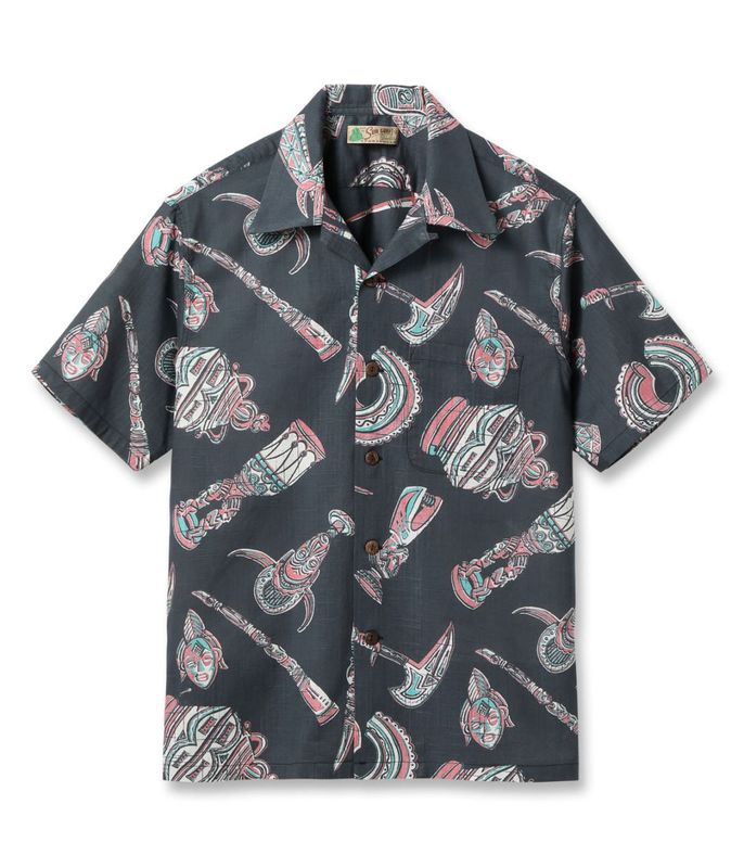 Lot No. SS39502 / COTTON LINEN SLUBYARN OPEN SHIRT ��NATIVE MASK��