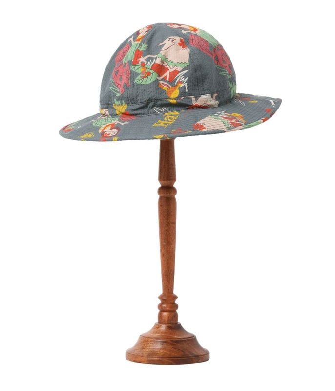 Lot No. SS02845 / COTTON SEERSUCKER HAT ��TRIP TO HAWAII�� by ������ʿ with MOOKIE