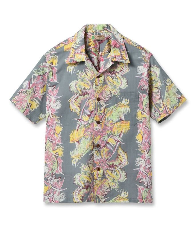 Lot No. SS39503 / COTTON LINEN SLUBYARN OPEN SHIRT ��COCO PALMS��