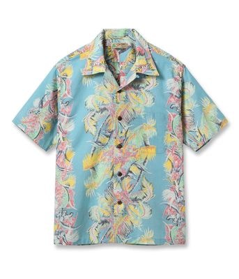 Lot No. SS39503 / COTTON LINEN SLUBYARN OPEN SHIRT COCO PALMS