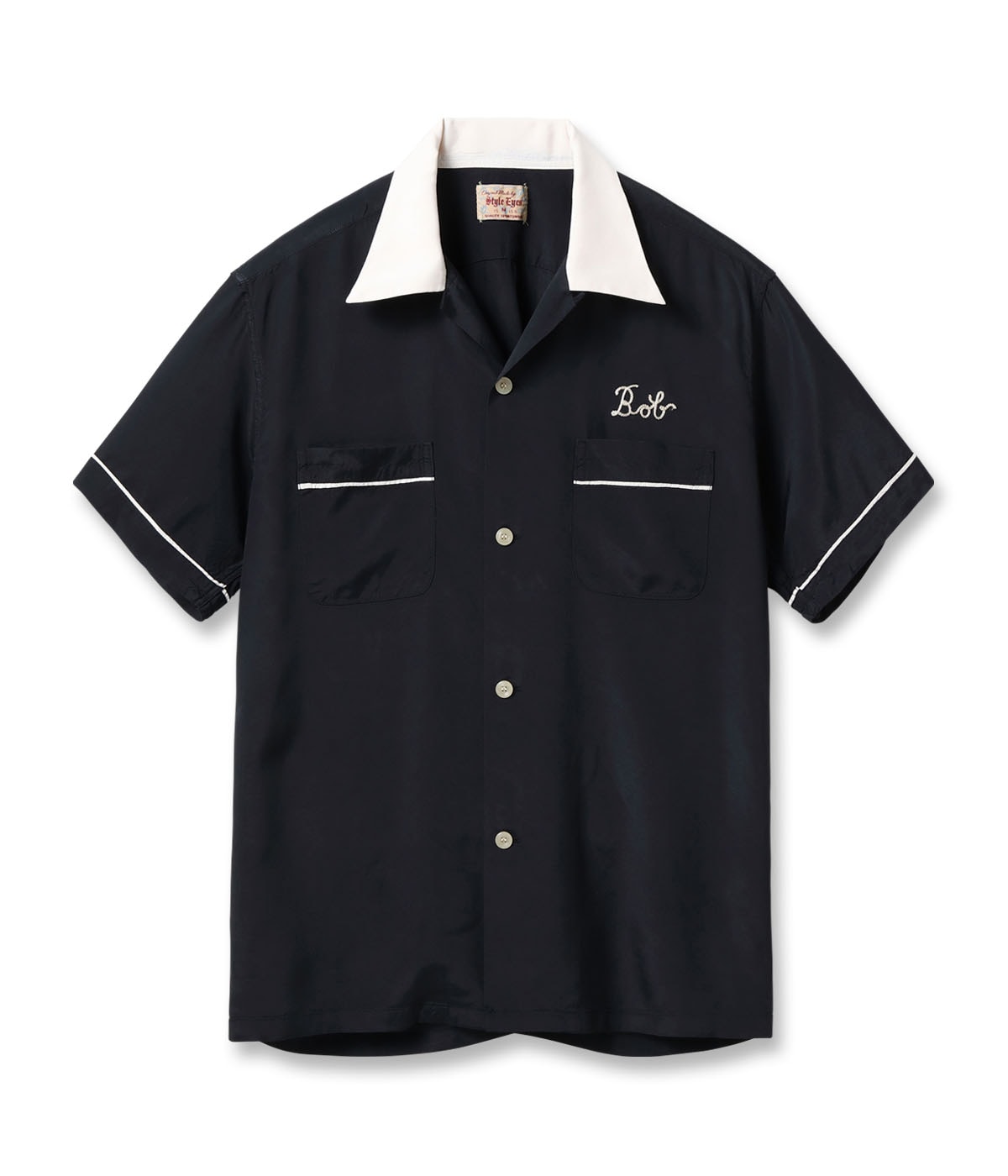 Lot No. SE39456 / RAYON BOWLING SHIRT PIPING