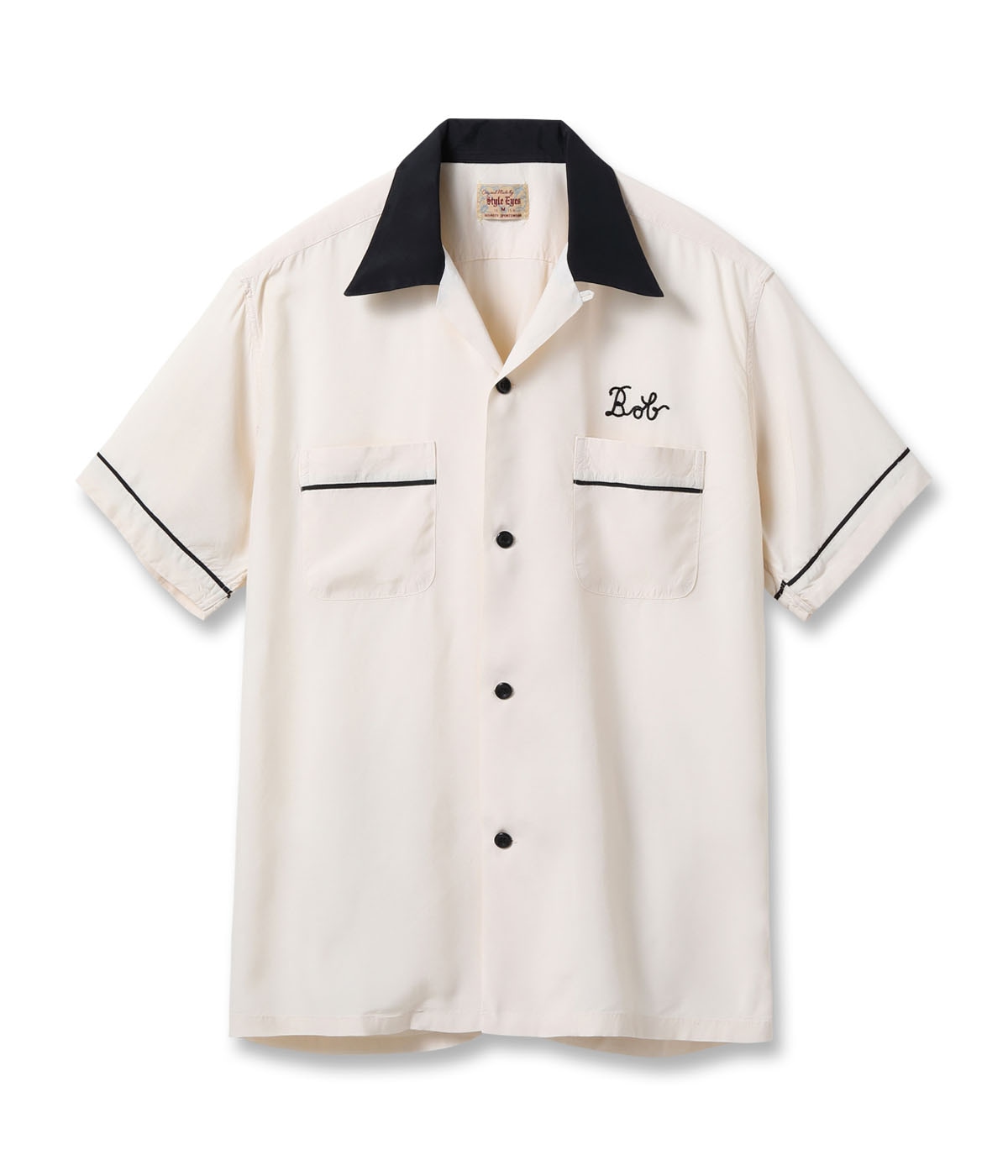 Lot No. SE39456 / RAYON BOWLING SHIRT PIPING